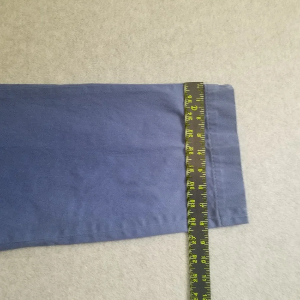 Polo Ralph Lauren Pants Mens 32x30 Blue Chinos Flat Front Preppy Classic Casual